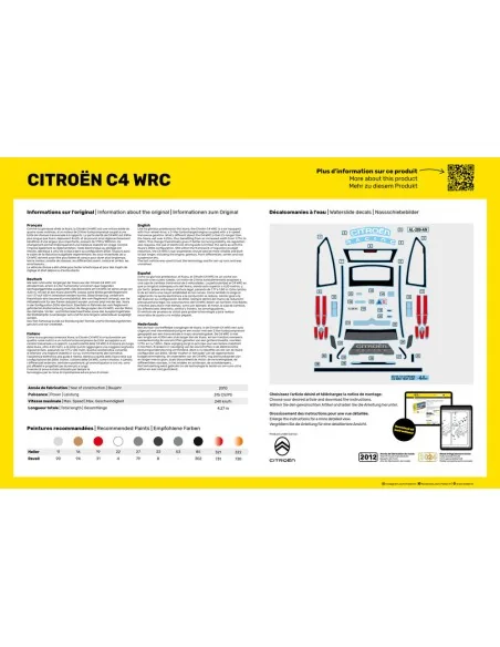 STARTER KIT Citroen C4 WRC, 1/24 - Heller 56756