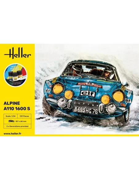 STARTER KIT Alpine A110 (1600S), 1/24 - Heller 56745