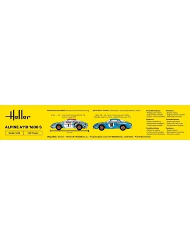 STARTER KIT Alpine A110 (1600S), 1/24 - Heller 56745