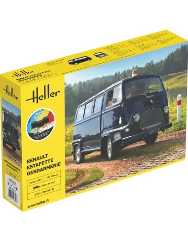 STARTER KIT Renault Estafette Gendarmerie, 1/24 - Heller 56742
