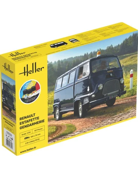 STARTER KIT Renault Estafette Gendarmerie, 1/24 - Heller 56742