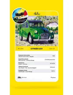 STARTER KIT Citroen 2 CV, 1/24 - Heller 56765