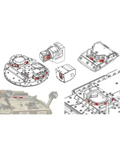 Stickers for simulating anti-reflection, 1/35 - AFV-Club AC35011