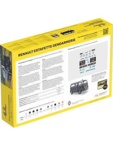 STARTER KIT Renault Estafette Gendarmerie, 1/24 - Heller 56742