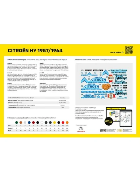 STARTER KIT CITROEN HY 1957/1964, 1/24 - Heller 56744
