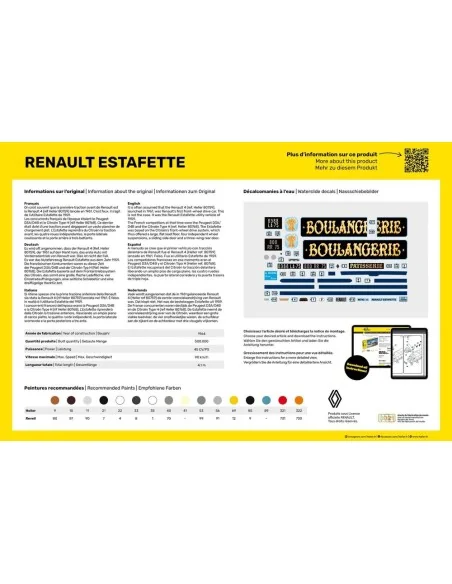 STARTER KIT Renault Estafette, 1/24 - Heller 56743