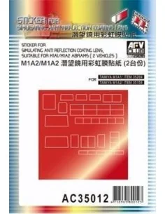 Sticker anti reflection for M1A1 M1 M2, 1/35 - AFV-Club AC35012