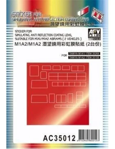 Sticker anti reflection for M1A1 M1 M2, 1/35 - AFV-Club AC35012