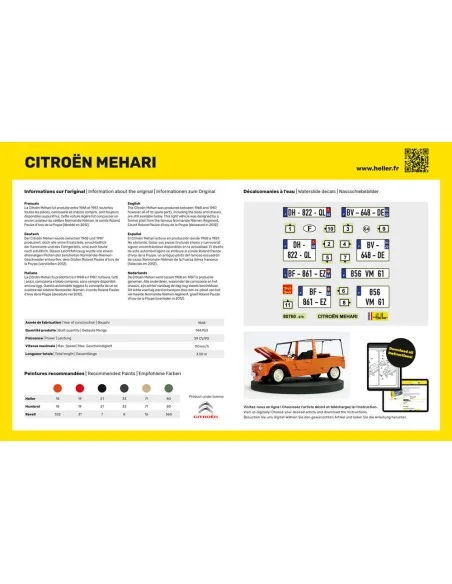 STARTER KIT Citroen Mehari, 1/24 - Heller 56760