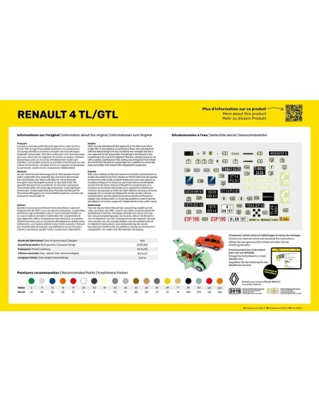 STARTER KIT Renault 4TL/GTL, 1/24 - Heller 56759