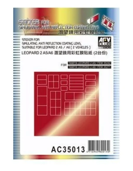 Sticker anti reflection for Leopard IIA5, 1/35 - AFV-Club AC35013