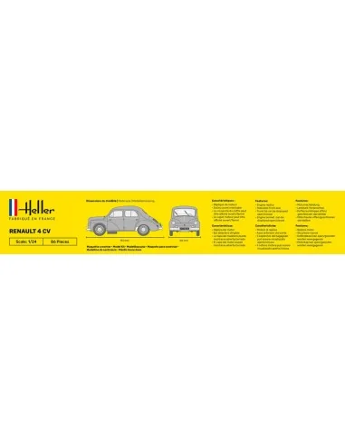 STARTER KIT Renault 4 CV, 1/24 - Heller 56762