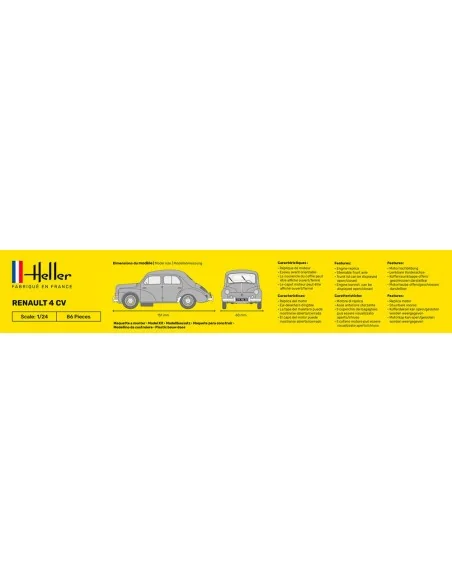 STARTER KIT Renault 4 CV, 1/24 - Heller 56762