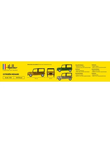 STARTER KIT Citroen Mehari, 1/24 - Heller 56760
