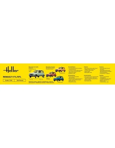 STARTER KIT Renault 4TL/GTL, 1/24 - Heller 56759