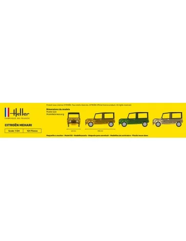 STARTER KIT Citroen Mehari, 1/24 - Heller 56760