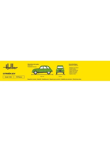 STARTER KIT Citroen 2 CV, 1/24 - Heller 56765