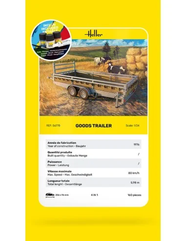 STARTER KIT Goods Trailer, 1/24 - Heller 56778