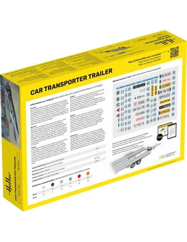STARTER KIT Car Transporter Trailer, 1/24 - Heller 56774