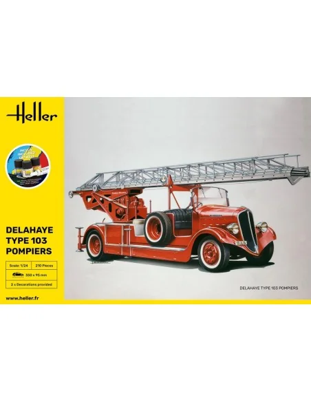 STARTER KIT Delahaye Type 103 Pompiers, 1/24 - Heller 56780