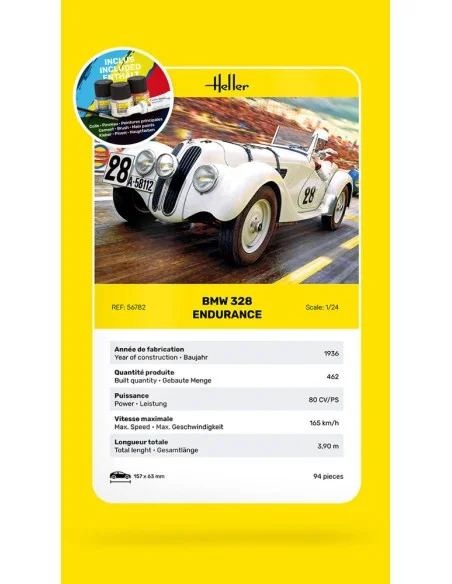 STARTER KIT 328 Endurance, 1/24 - Heller 56782