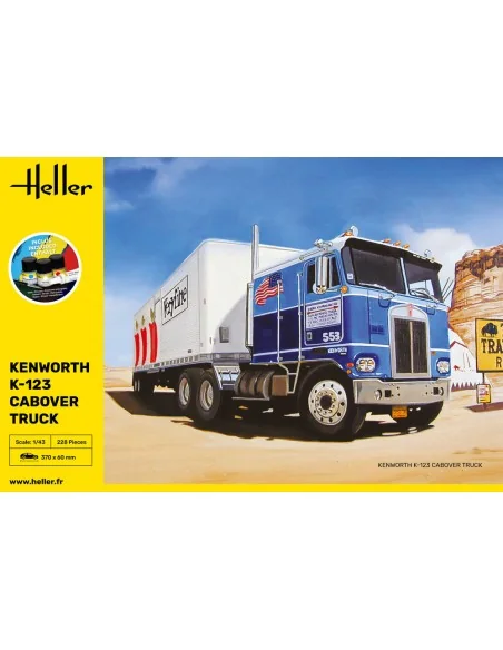 STARTER KIT Kenworth K-123 Cabover Truck, 1/43 - Heller 56793