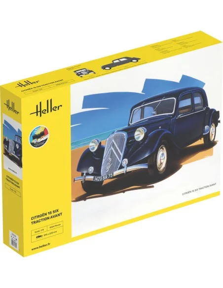 STARTER KIT Citroen 15 SIX Traction Avant, 1/8 - Heller 56799