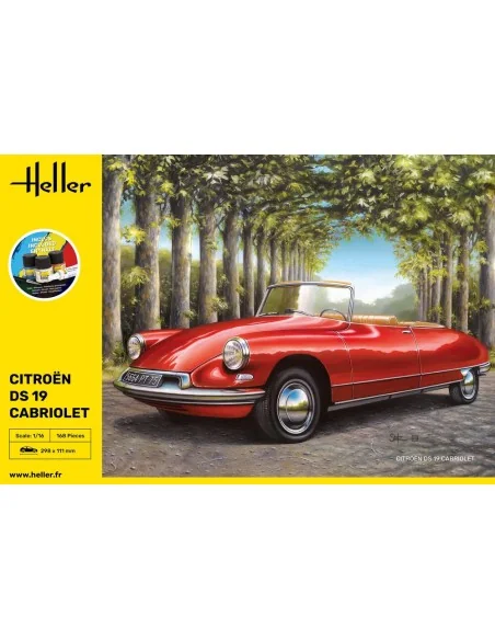 STARTER KIT Citroen DS 19 Cabriolet, 1/16 - Heller 56796