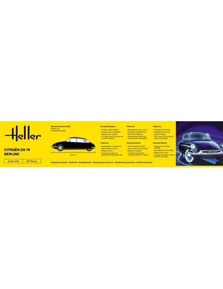 STARTER KIT Citroen DS 19, 1/16 - Heller 56795