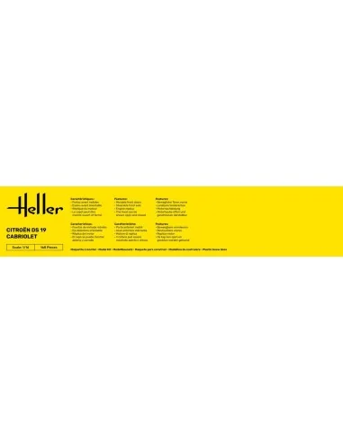 STARTER KIT Citroen DS 19 Cabriolet, 1/16 - Heller 56796