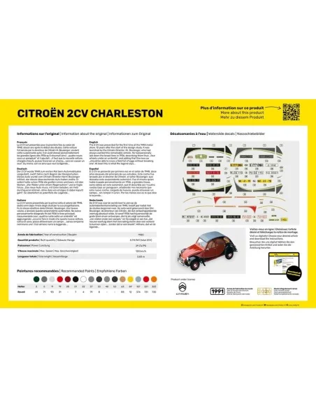 STARTER KIT Citroen 2CV Charleston, 1/24 - Heller 56766