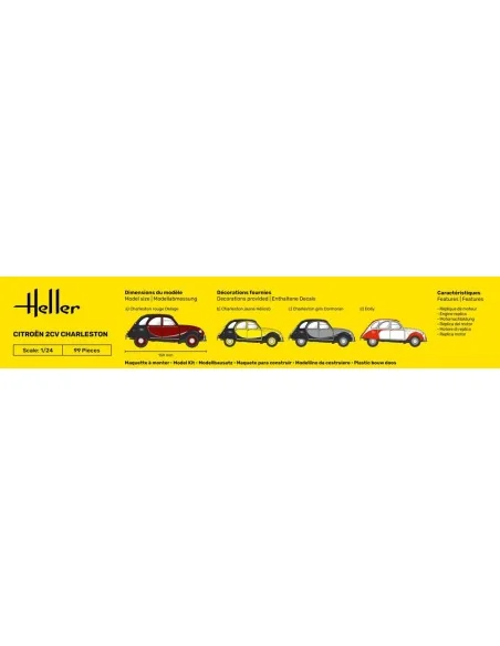STARTER KIT Citroen 2CV Charleston, 1/24 - Heller 56766