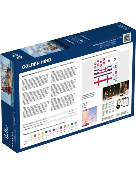 STARTER KIT Golden Hind, 1/96 - Heller 56829