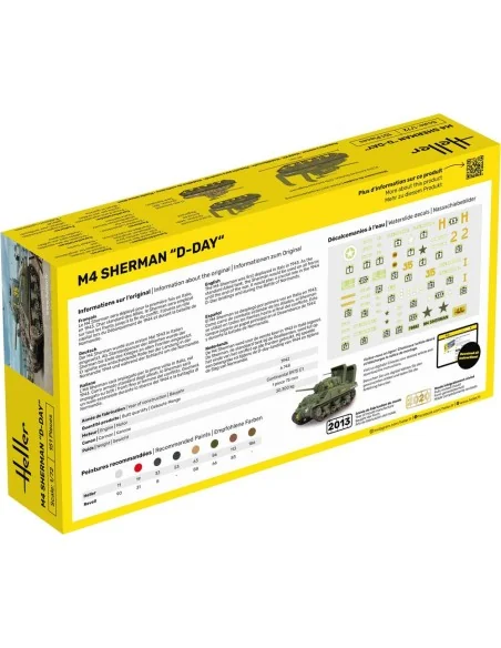 STARTER KIT M4 Sherman D-Day, 1/72 - Heller 56892