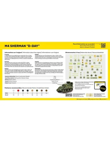 STARTER KIT M4 Sherman D-Day, 1/72 - Heller 56892