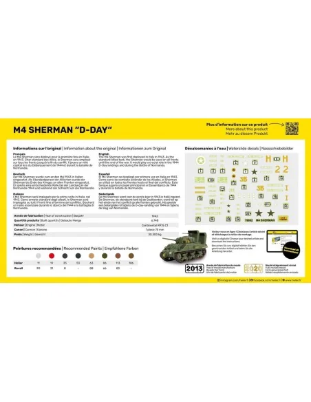 STARTER KIT M4 Sherman D-Day, 1/72 - Heller 56892