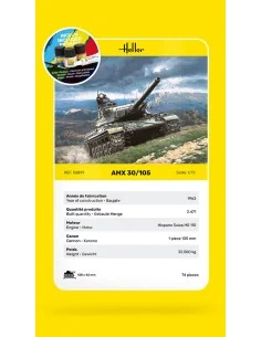 STARTER KIT AMX 30/105, 1/72 - Heller 56899