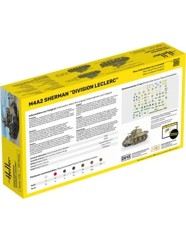 STARTER KIT M4A2 Sherman "Division Leclerc", 1/72 - Heller 56894