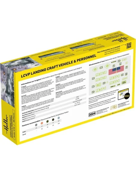STARTER KIT LCVP Landing Craft Vehicle & Personnel, 1/72 - Heller 5...