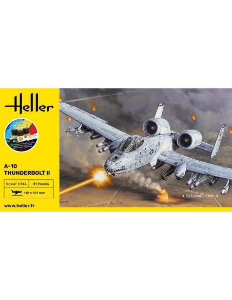 STARTER KIT A-10 Thunderbolt II, 1/144 - Heller 56912