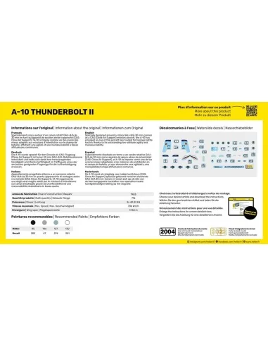 STARTER KIT A-10 Thunderbolt II, 1/144 - Heller 56912