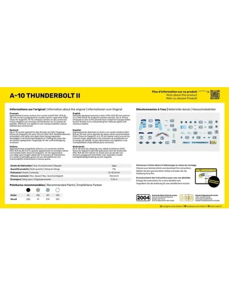 STARTER KIT A-10 Thunderbolt II, 1/144 - Heller 56912