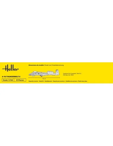 STARTER KIT A-10 Thunderbolt II, 1/144 - Heller 56912