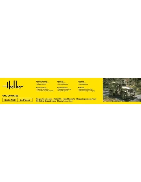 STARTER KIT GMC CCKW 353, 1/72 - Heller 56996