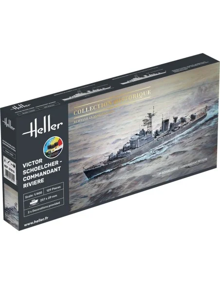 STARTER KIT Victor Schoelcher - Commandant Riviere, 1/400 - Heller ...