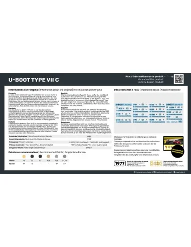 STARTER KIT U-Boot Type VII C, 1/400 - Heller 57002