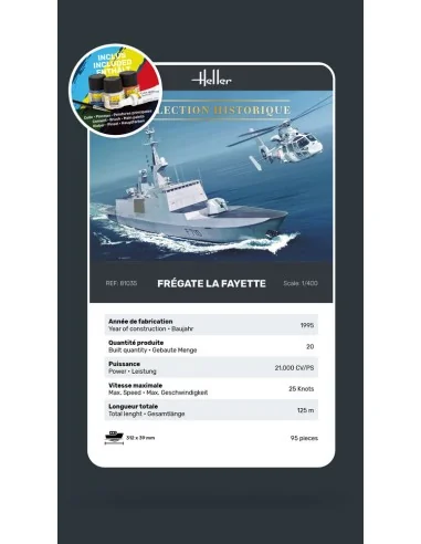STARTER KIT Frégate La Fayette, 1/400 - Heller 57035