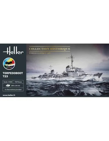STARTER KIT Torpedoboot T23, 1/400 - Heller 57011