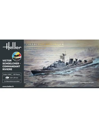 STARTER KIT Victor Schoelcher - Commandant Riviere, 1/400 - Heller ...