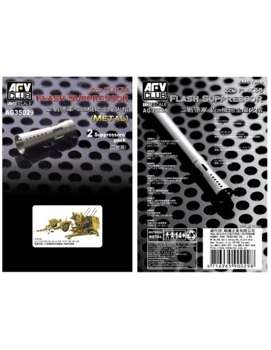 2cm Flack 38 Flash Suppressor-2pcs., 1/35 - AFV-Club AG35029